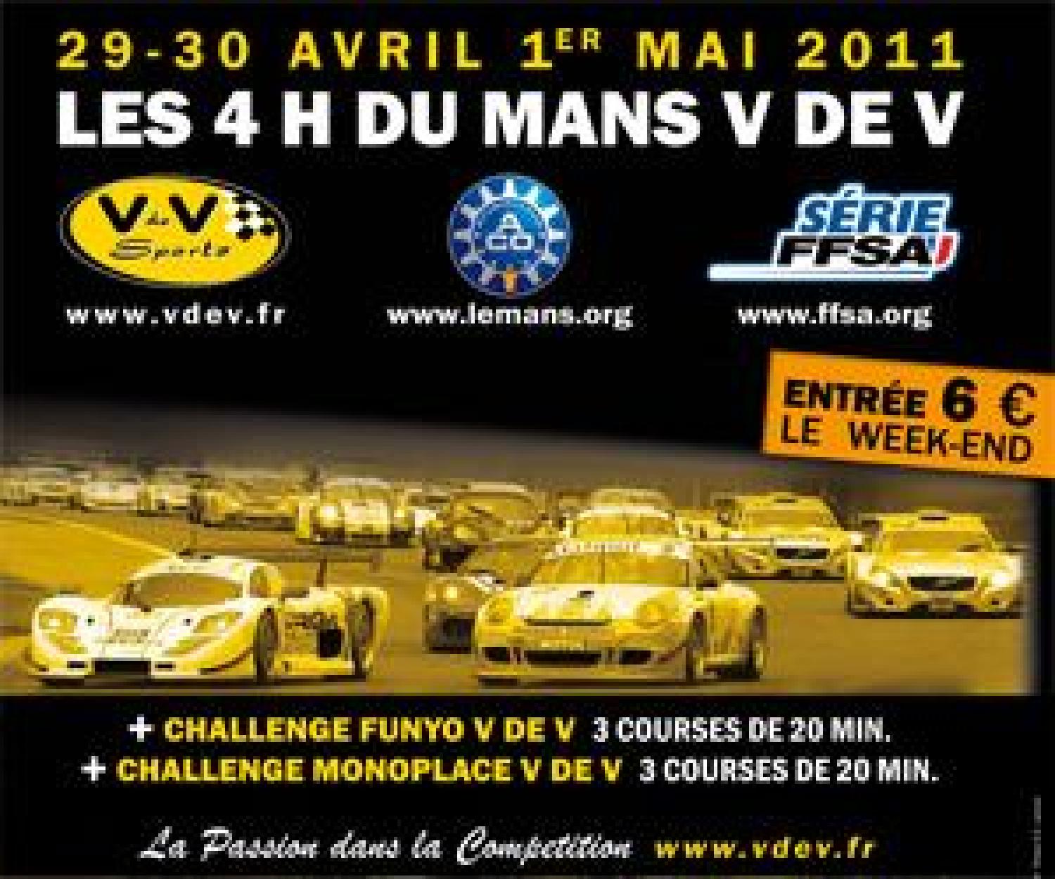 Return to Le Mans for the series 'V de V' FFSA