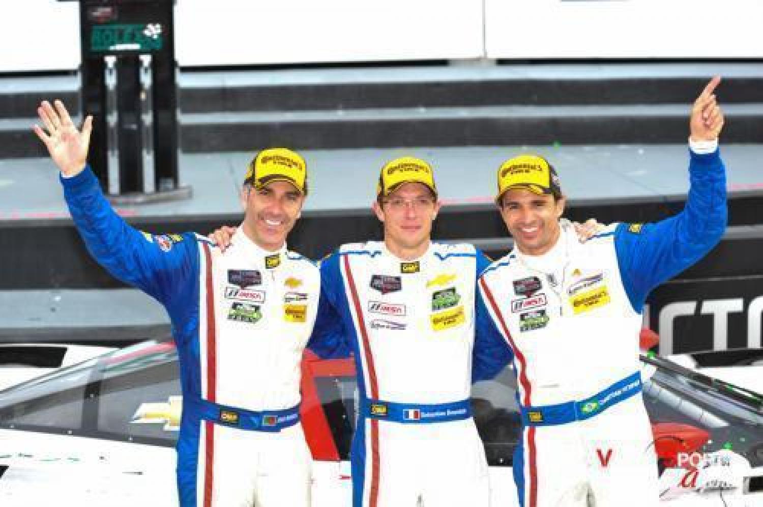 Six French drivers of the 24 Hours of Le Mans at Petit Le Mans