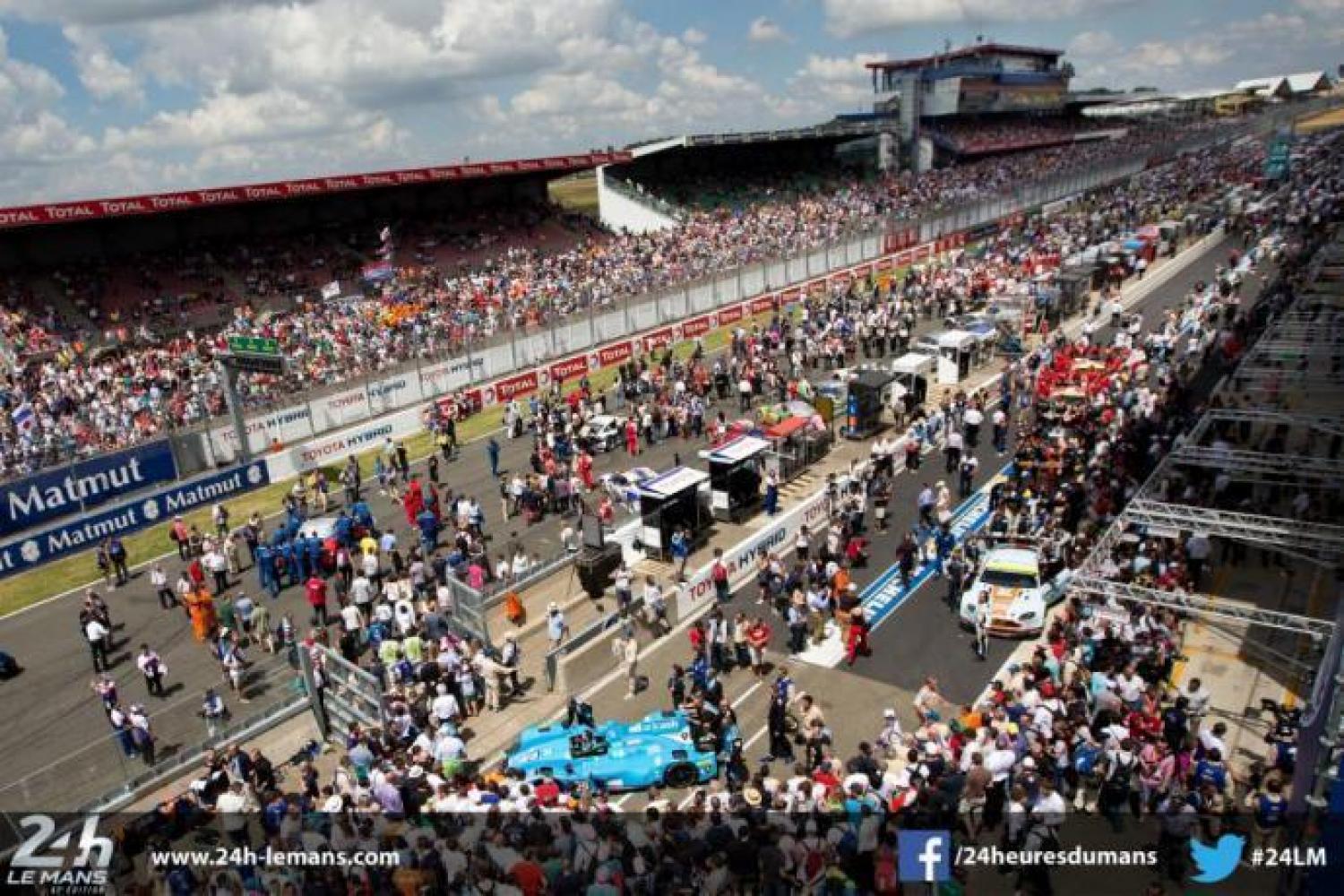 Starting grid for the 24 Hours of Le Mans