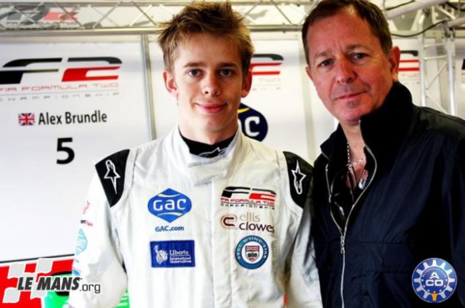 Brundle father and son son at the 24 Hours of Le Mans