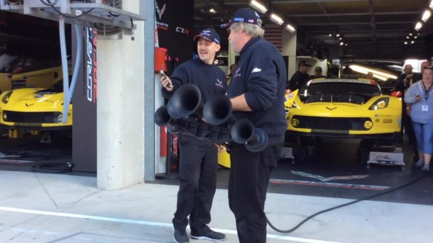 Corvette Racing blasts the lunchtime horn!