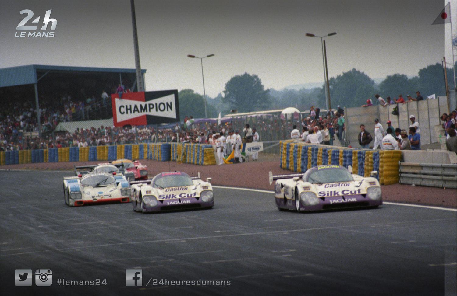 Photo of the Day - British marque Jaguar wins at the 1990 24 Hours of Le Mans