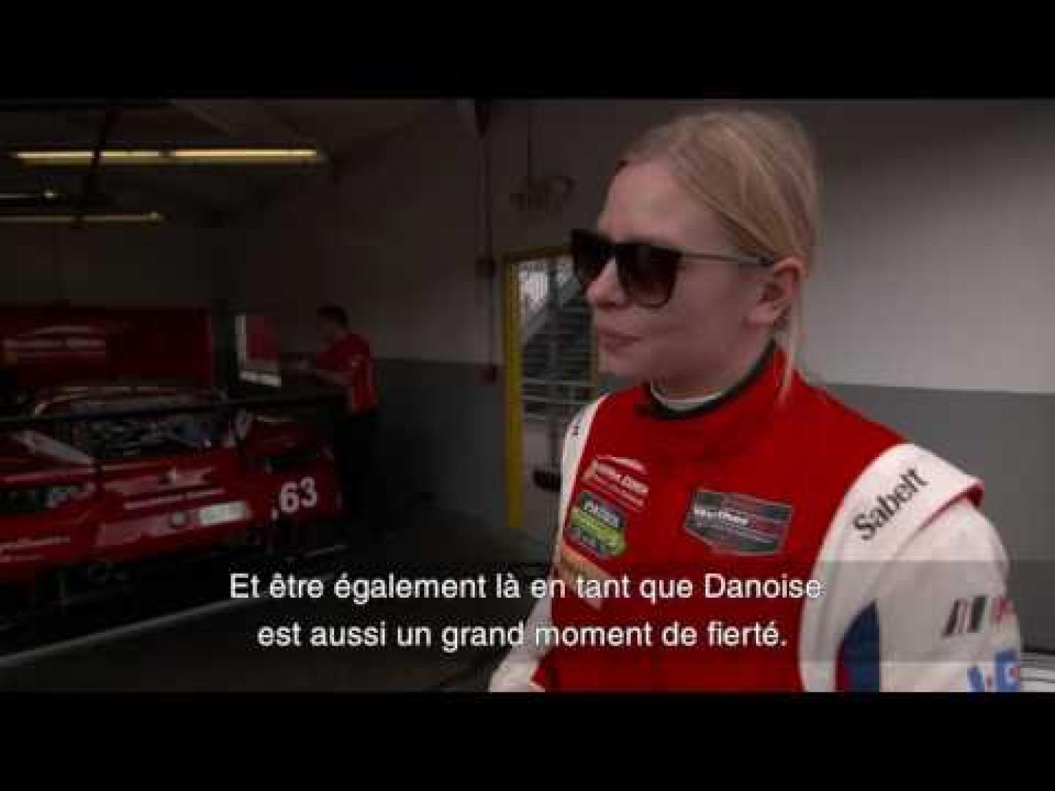 Christina Nielsen (Ferrari) évoque sa première participation aux 24 Heures du Mans (vidéo)