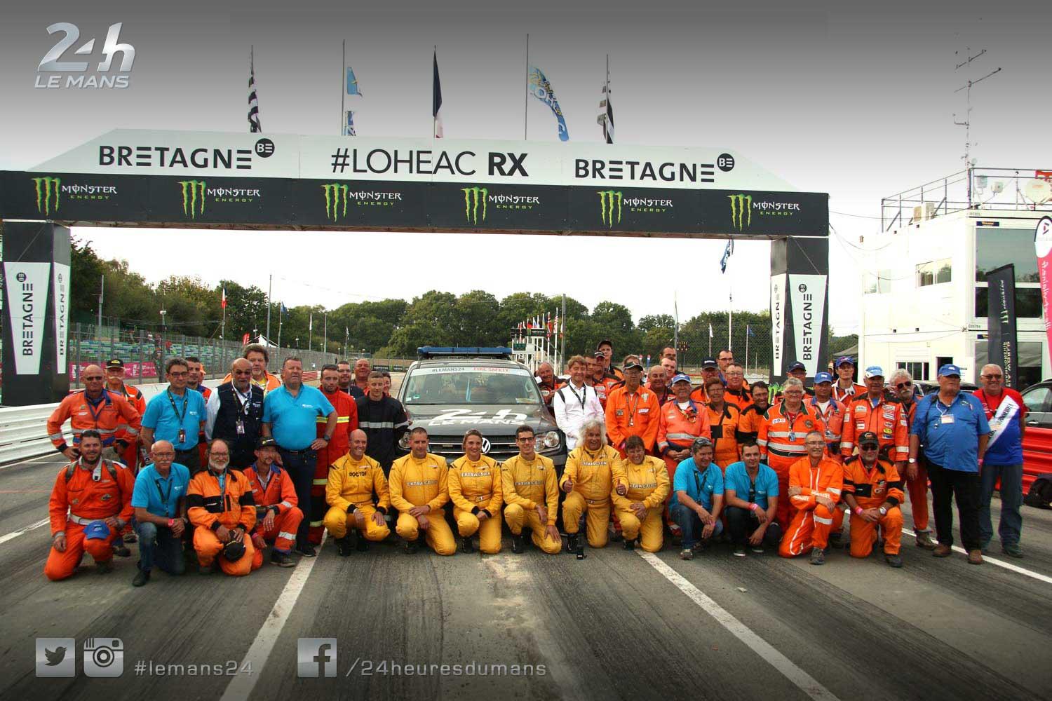 Les commissaires de piste du Mans à Lohéac…