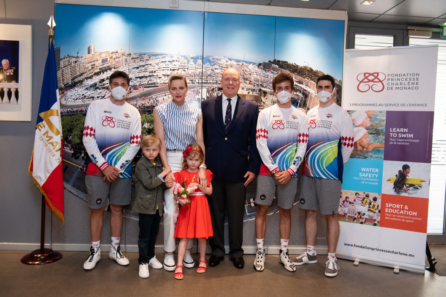 24 Heures Virtuelles : Le Prince Albert II et La Princesse Charlène de Monaco mobilisés