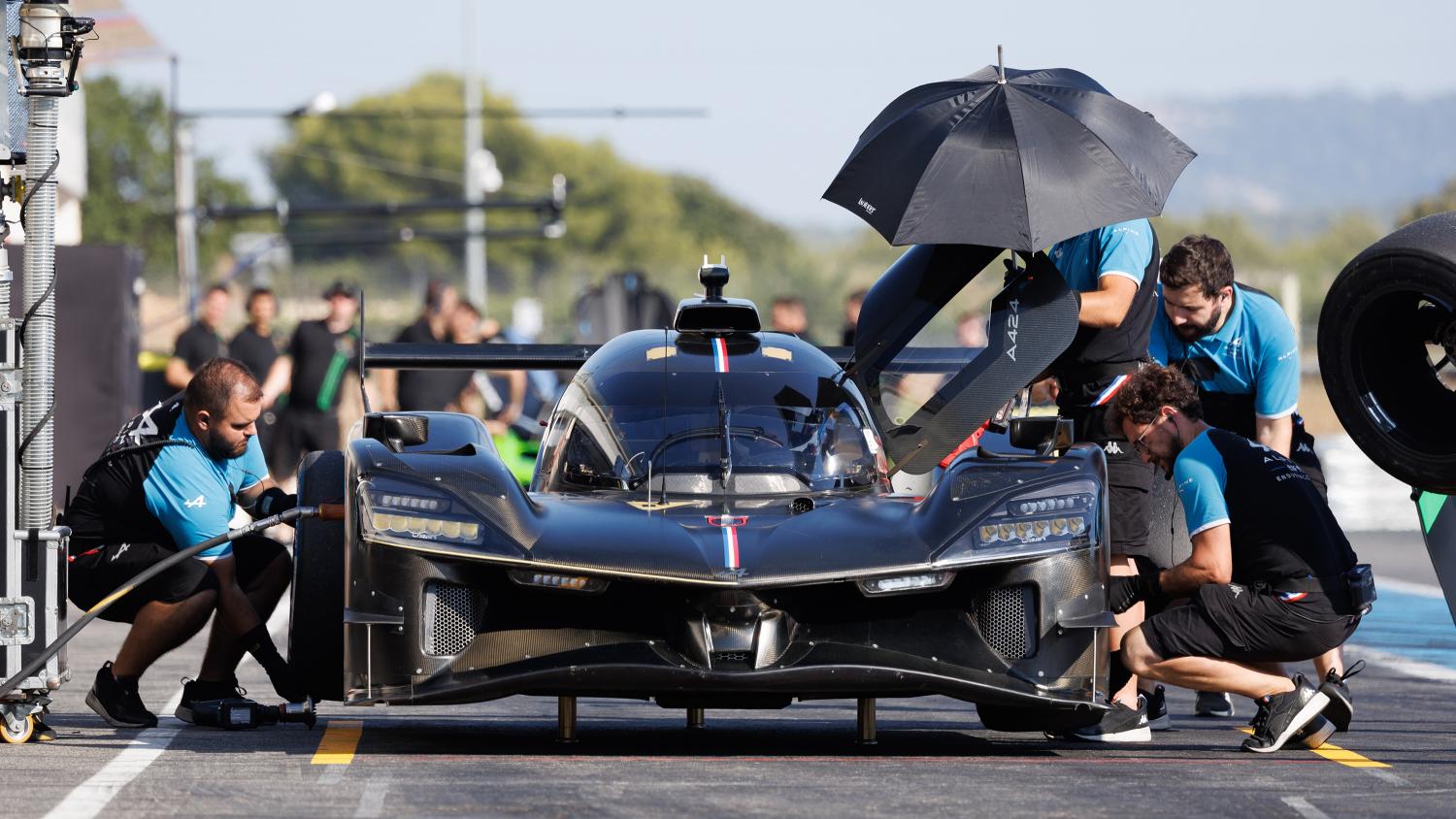 Promising first track runs for the Alpine A424