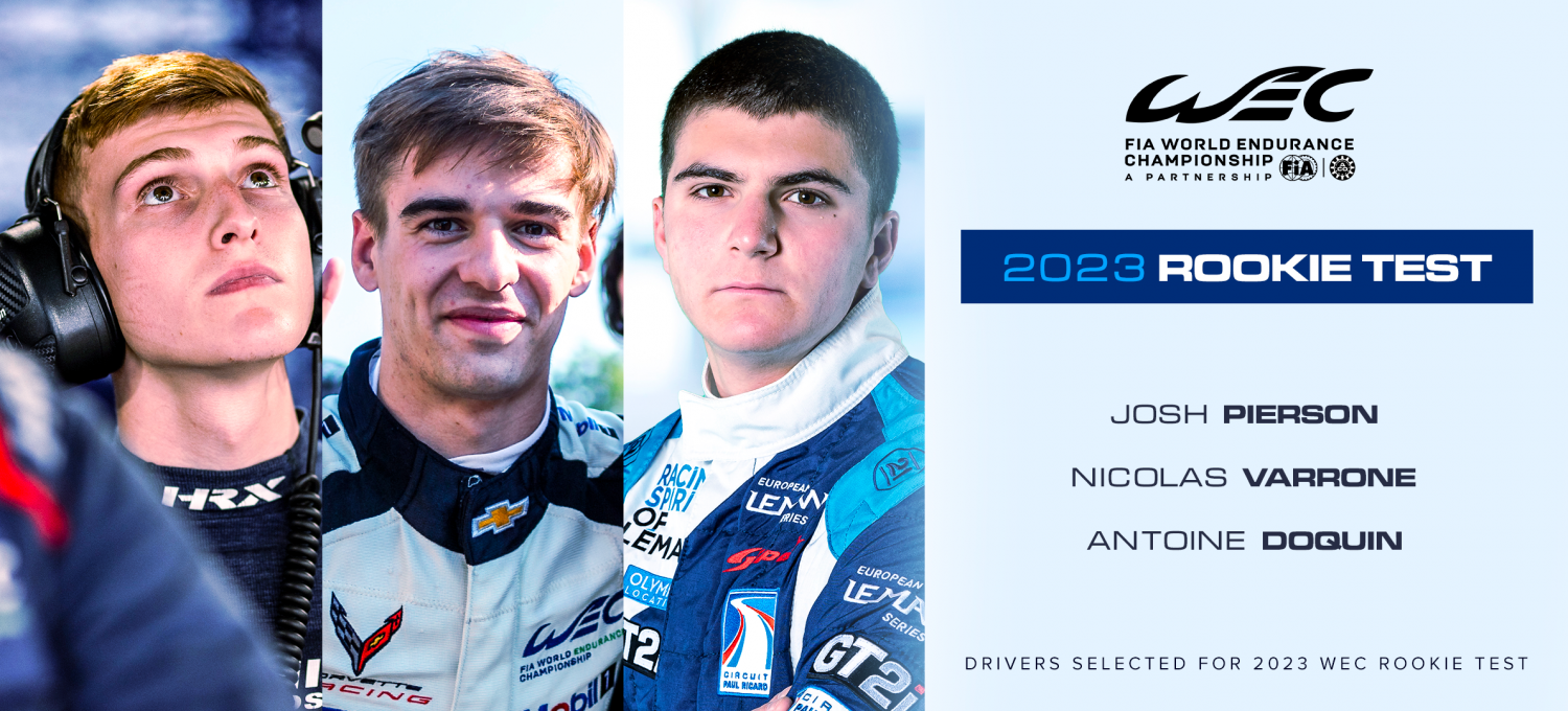 Official FIA WEC Rookies revealed for Bahrain test