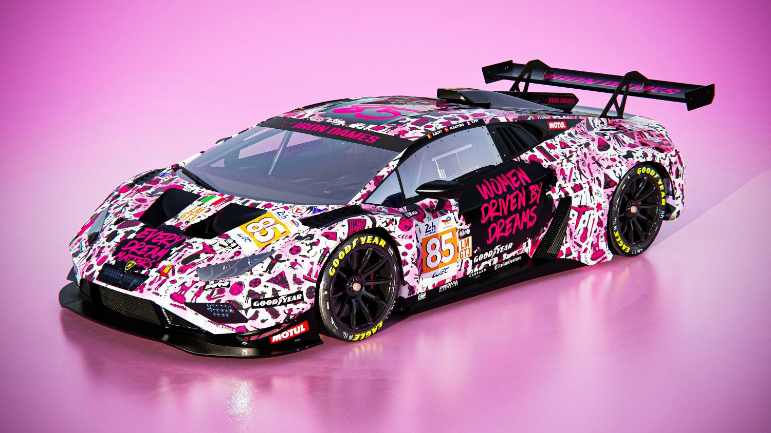 Le Mans students design livery for Iron Dames Lamborghini