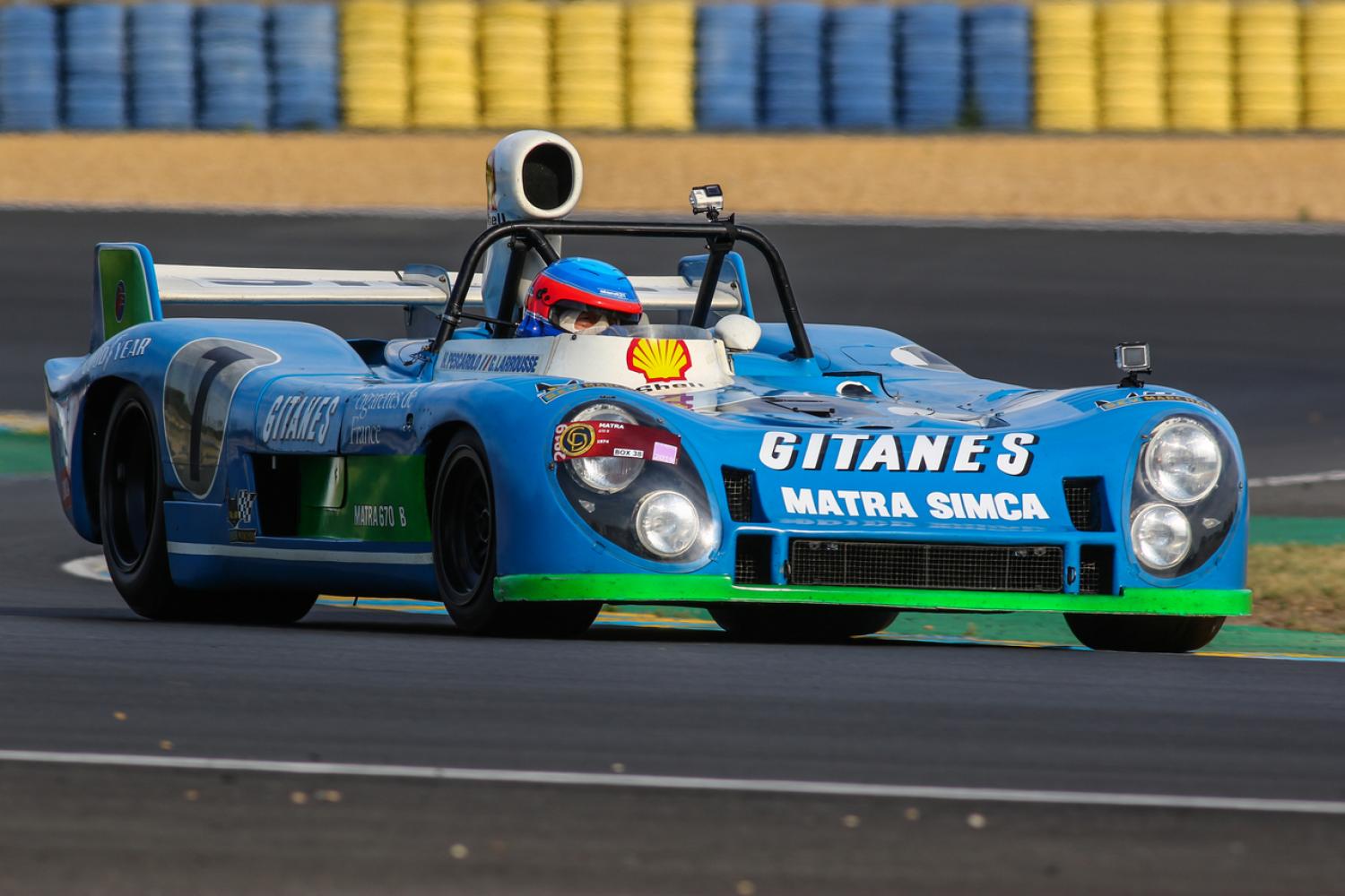 The 24 Hours Museum's winning Matra MS670B on its way to Goodwood