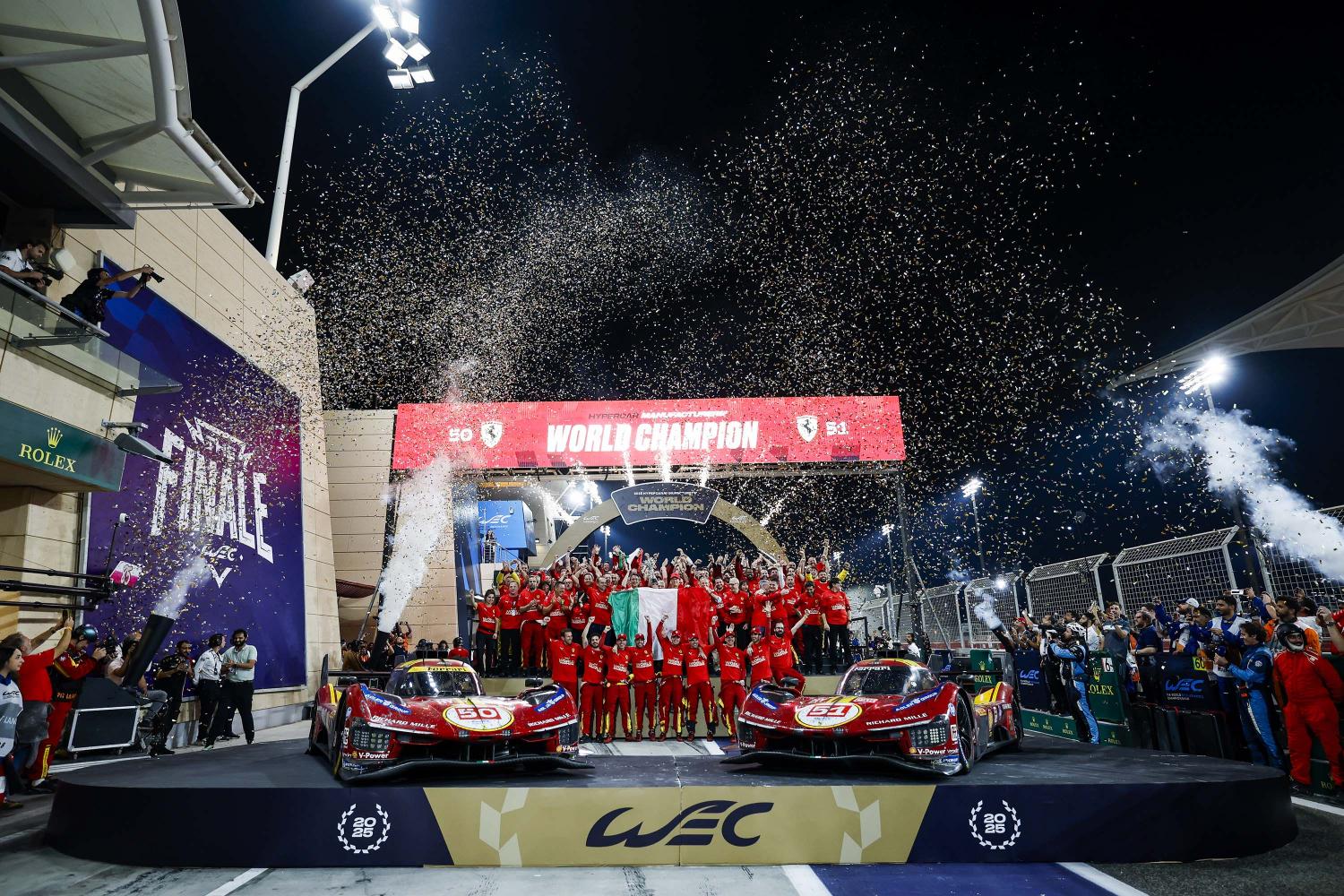 FIA WEC : Ferrari crowned FIA World Endurance Champions in Bahrain