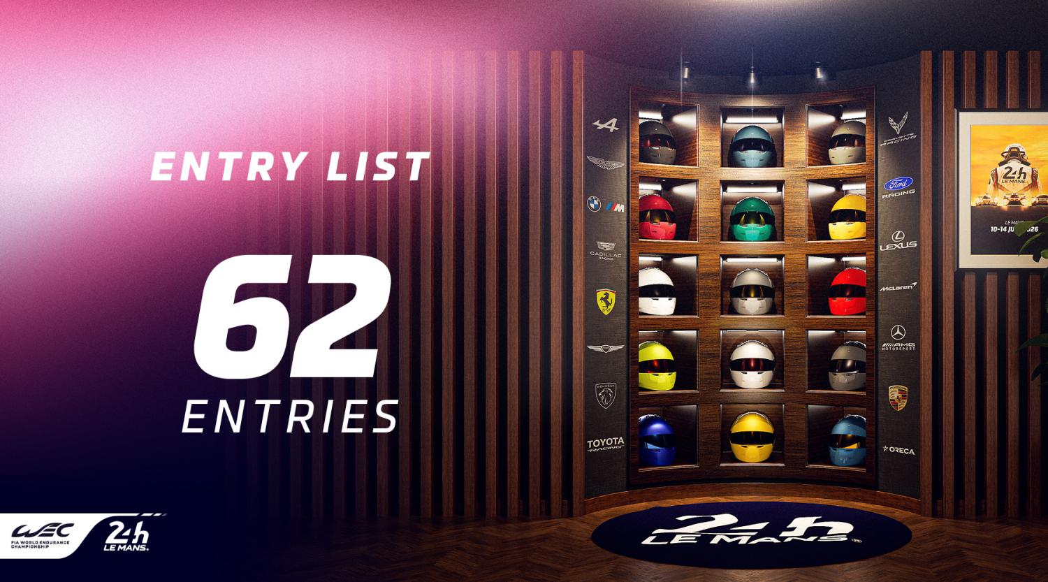 The 2026 24 Hours of Le Mans Entry List