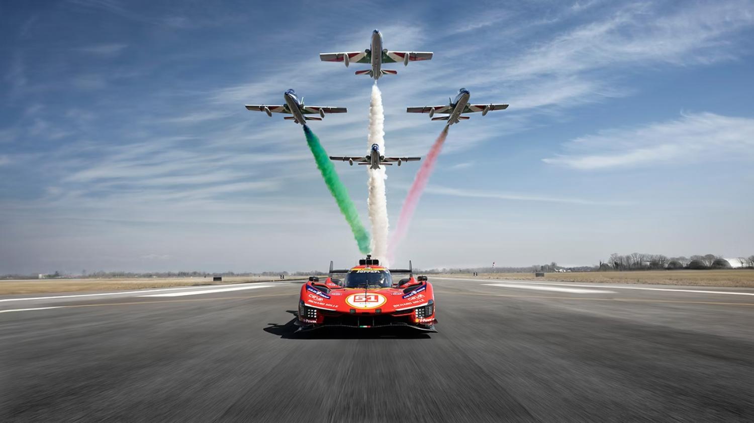 Ferrari et Frecce Tricolori : quand la passion italienne s’élève entre ciel et piste