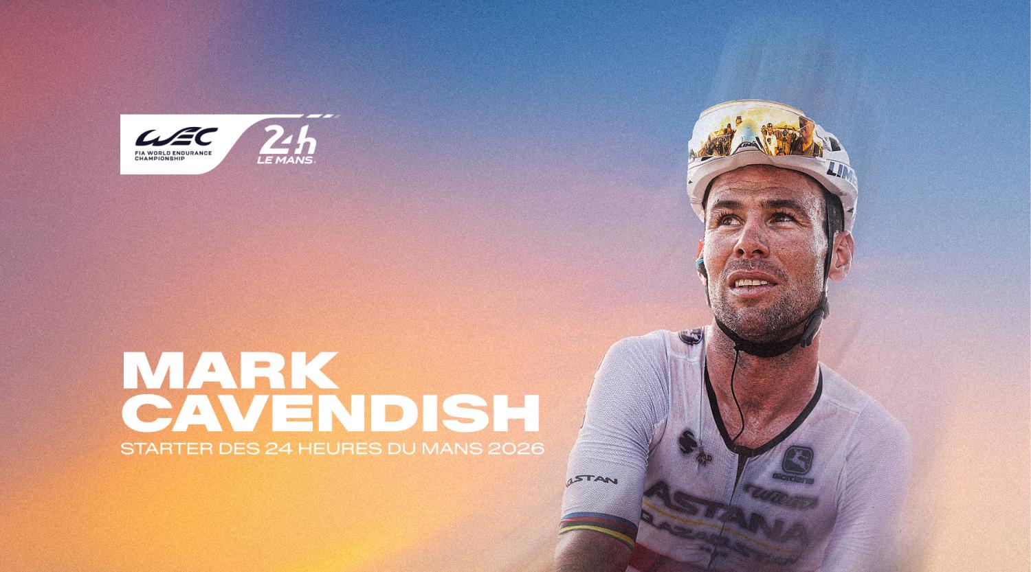 Sir Mark Cavendish, légende du cyclisme mondial, donnera le départ des 24 Heures du Mans