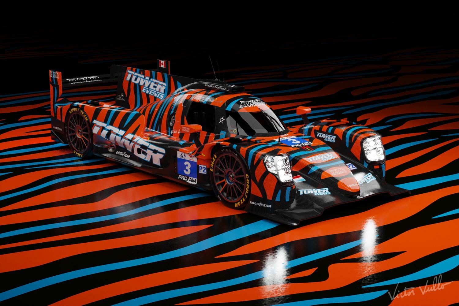 A neon livery for DKR Engineering at the 2026 24 Hours of Le Mans