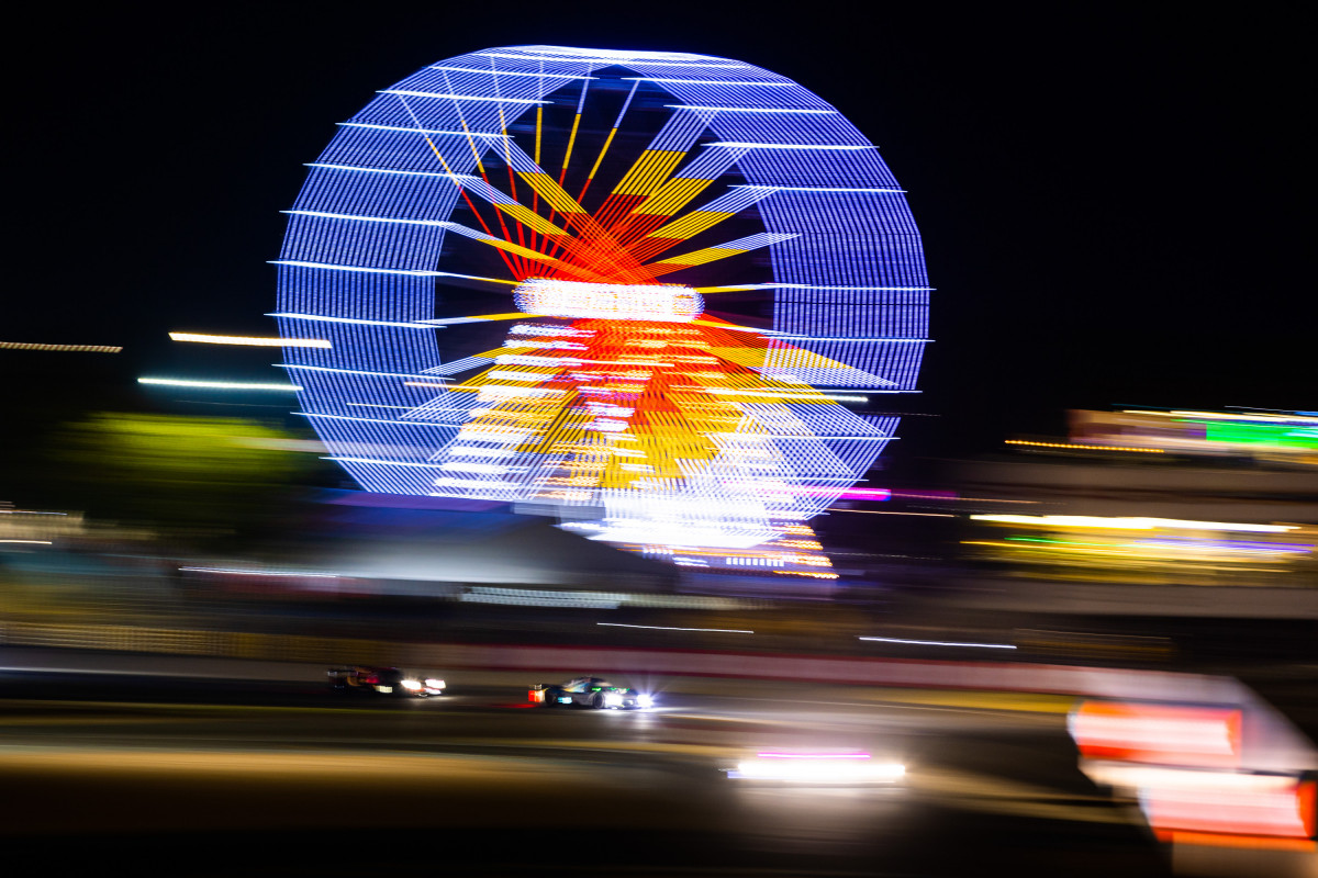 During the night, cars seem to go faster.