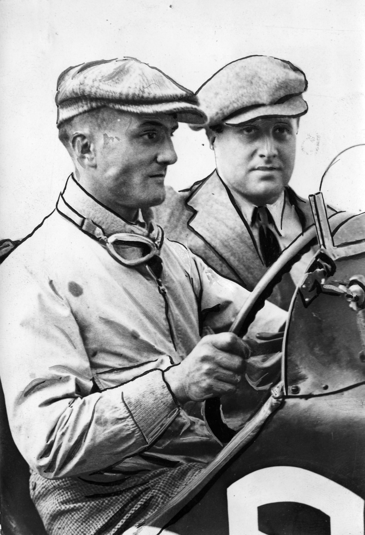 The #8 Alfa Romeo 8C of Chinetti and de Gunzbourg, who adopted the alias of “Philippe Varent”.