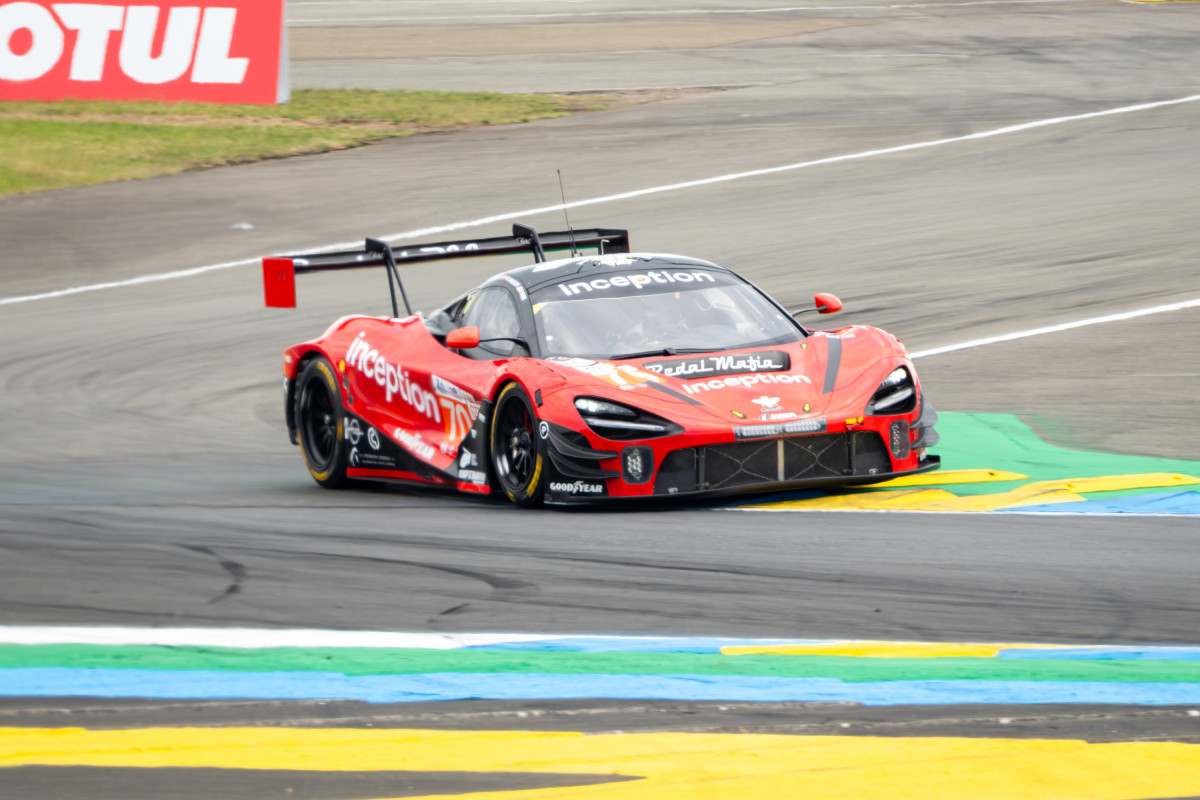 The #70 McLaren 720S LMGT3 Evo   was fastest in LMGT3 until Masson's late raid.