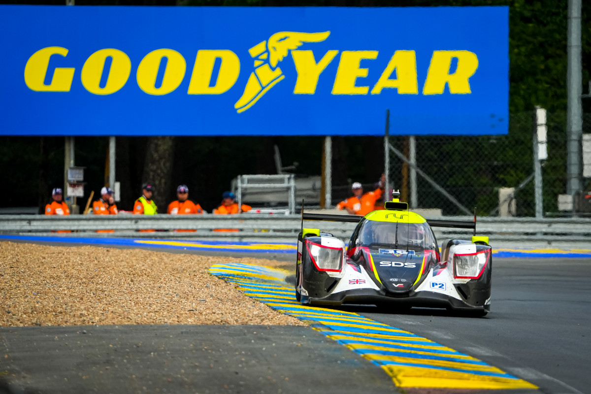 Back at the summit the #16 RLR M Sport team in LMP2