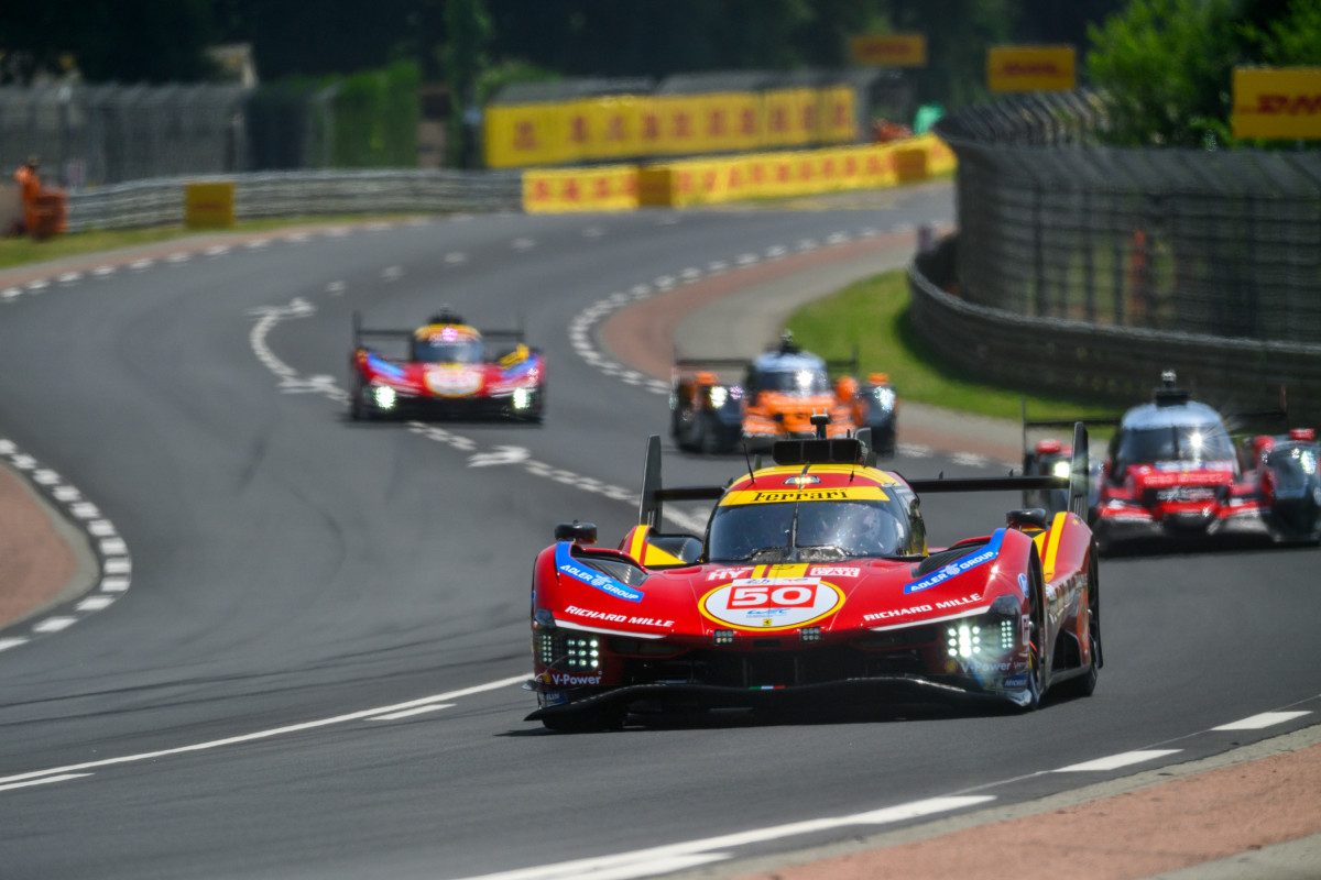 The #50 Ferrari - a constant threat