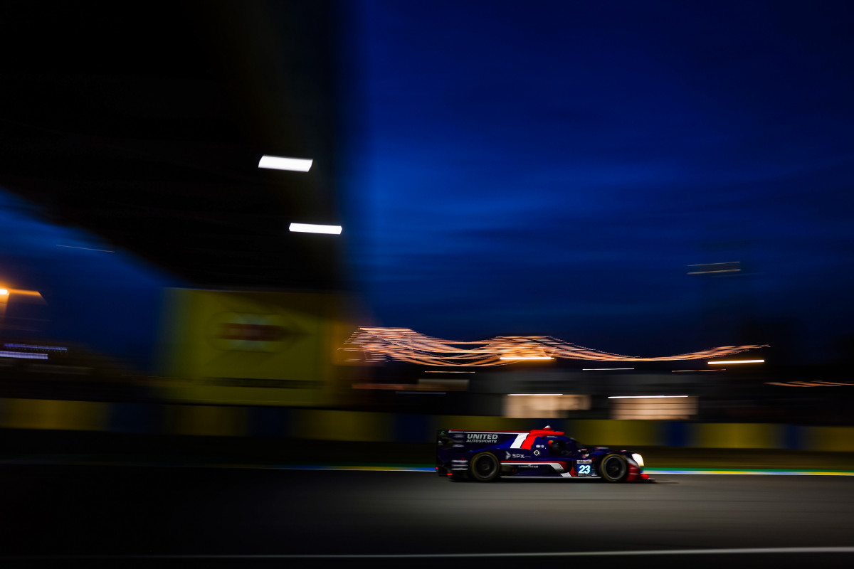 Séance difficile pour l'Oreca 07-Gibson #23 de United Autosports.