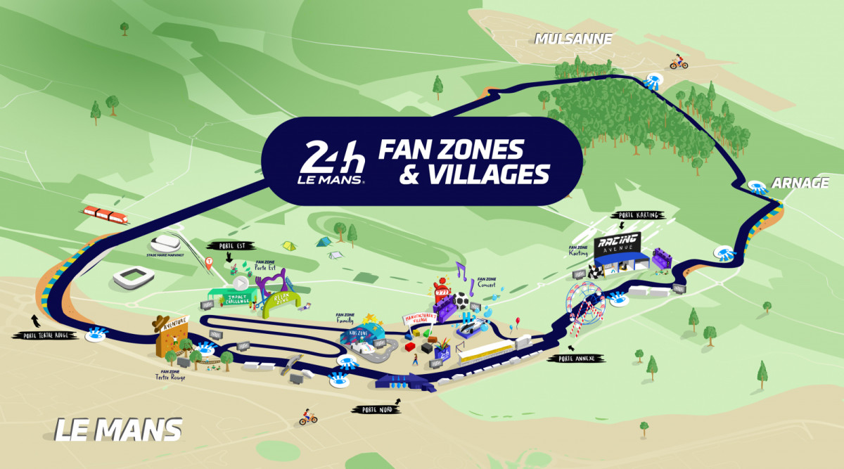 Voici le plan des fans zones et du village des 24 Heures du Mans 2025. Des nouveautés sont à prévoir pour la 94e édition alors restez connectés !